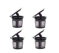 zalati Reusable K Cups 4pcs Coffee Filters Food Grade for Universal Compatible with Keurig 2.0 & 1.0 Brewers