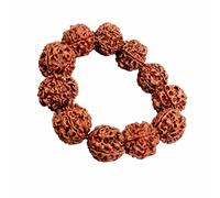 zalati Rudraksha Bracelet 20mm/ 0.8inch Beads for Tibet Buddhism Amulet Pray Charms