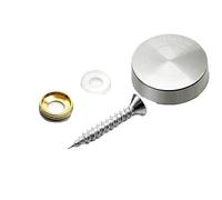 zalati Set Screws 12pcs Mirror Screws Standoff Wall Fixings with Copper Washers for Glass Mirror Billboards Picture Frames Sign Displays - 20 mm