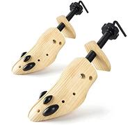 zalati Shoe Stretcher 1 Pair Wooden Shoe Expander with Spiral Spring Adjustable Length and Width for Shoes Shaper Adjustment