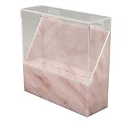 zalati Storage Box with 8 Holes for Tweezers Display Stand Organiser Case Stand Cushion Eyelashes Extensions Supplies - Pink Marbling Style