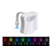zalati Toilet Night Light 8-Color Motion Sensor Activated LED Lamp for Bathroom Restroom