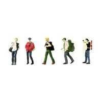 zalati Travelers Miniature Toy Set 5pcs Figures Character 1:64 Simulation Statue Model Toy for Decoration