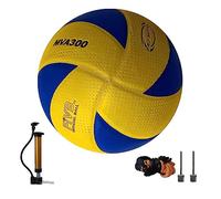 zalati Volleyball Beach Gym Microfiber PU Ball with Mesh Bag Needle Adapter Pump for All Ages Beginners Outdoor Activity - Official Size 5