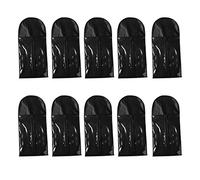 zalati Wig Hair Storage Bag 10pcs Extension Carrier Storage Case Dust Proof Professional Wigs Protector Hairpiece Holder Black