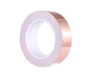 Zalava Copper Foil Tape 27yards X 1 inch Strong Adhesive Copper Foil Sheet EMI Shielding for Guitar and Slug Repellent Crafts Decorations Electrical Extra long