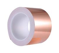 Zalava Copper Foil Tape, 70mm × 20M Copper Slug Tape, Strong Adhesive Copper Snail Tape, for Slug Repellent Crafts Decorations Electrical Repairs Extra long
