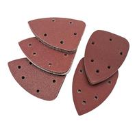 Zalaxt Triangle Oscillating Mouse Sand Paper, Hook and Loop Sand Paper, 6 Holes Aluminum Oxide Abrasive Sandpaper Assorted Grits 40/80/120/180/240 for Sanding Polishing, 50pcs (240 Grits)