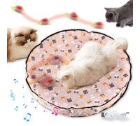 ZALBYUY Interactive Cat Toys with Fast Rolling Cat Ball in Pouch, Rechargeable Smart Motion Hunting Toy, Activated Moving Ball Hide and Seek Exercise Game for Indoor Bored Cats Stress Relief