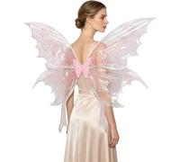 Zaldita Sparkly Butterfly Wings Holiday Item Dance Event Pink One Size