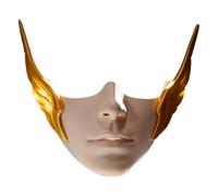 Zaldita Women Ancient Style Mask for Halloween or Cosplay Mechanical Respirator Club Accessory Legendary Covers Gold One Size
