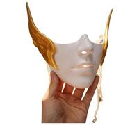 Zaldita Women Ancient Style Mask for Halloween or Cosplay Mechanical Respirator Club Accessory Legendary Covers White One Size