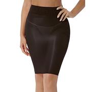 Zaldita Women's Nylon Tight Micro Mini Skirt See Through Mesh Transparent Package Half Slips Skirt Black One Size