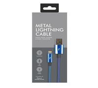 Zale Yardley Charging Cable, I-phone Cable 1meter, Fast Charger, Data Transfer, 3A Nylon Braided, Mobile Charging Cable I-phone Port (Blue)