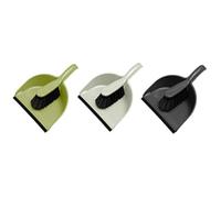Zale Yardley Dust Pan and Brush Set, Scrubber Dust Pan, Broom and Dust Pan, Sweeping and Cleaning Broom, for Indoor Outdoor Garden Home Room Kitchen Office Lobby (1 Piece Assorted Color)