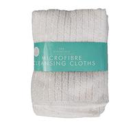 Zale Yardley Face Towel, Pack of 3, Microfiber Face Cleansing Cloth, Polyester Wash Cloth, Fast Drying, Extra Absorbent, 19" x10" Baby Bath Towels (White)