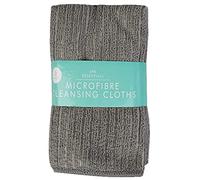 Zale Yardley Face Towel, Pack of 3, Microfiber Face Cleansing Cloth, Polyester Wash Cloth, Fast Drying, Extra Absorbent, 19" x10" Baby Bath Towels (Grey)