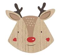Zale Yardley Reindeer Coasters Set of 4, Reindeer Shape, Coffee Mug Coasters, Christmas Decoration with Ribbon, Luxury coaster set, Home Décor, Decorative Cup Coasters for Mugs and Cups