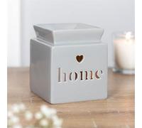 Zale Yardley Wax Melt Burner, Aromatherapy Diffuser, Essential Oil Diffuser, Wax Warmer, Bedroom Décor, Home Décor Accessories (Grey, Ceramic)