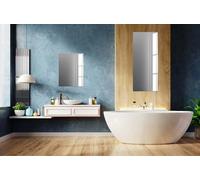 Zalena Crystal Mirror 3 mm, Frameless Wall Mirror with Mounting, Timeless Standard Mirror for Living Room and Bedroom Area, 50 x 70 cm