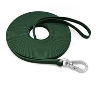 ZALER Long Dog Leash, Waterproof Dog Training Leashes 15ft, Odor Proof Recall Long Line Lead with Aviation Aluminum Screw Lock Carabiner Clip for Small, Medium, Large Dogs (15FT, Forest Green)