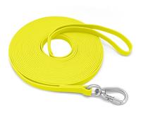 ZALER Long Dog Leash, Waterproof Dog Training Leashes 30ft, Odor Proof Recall Long Line Lead with Aviation Aluminum Screw Lock Carabiner Clip for Small, Medium, Large Dogs (30FT, Yellow)