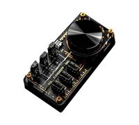 ZALHIN Cyberpunk Geek Style USB Hub Docking Station 3-Ports Expansion Customisable Buttons Adjust Volume Knob RGB Light Colorful Vintage Boyfriend Gift