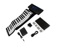 ZALHIN Electronic Keyboard Double Speaker 88-Key Hand-rolled Piano Adult Beginner Piano Electronic Keyboard Black English