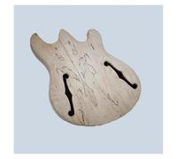 ZALHIN Guitar body Wood Stripe HOLLOW ELECTRIC GUITAR BODY One-piece Panel Production Smooth