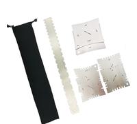 ZALHIN Guitar Tools Guitar Fretboard Ruler 6-piece Stainless Steel Guitar Fretboard Curvature Measuring Ruler Combination Set