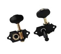 ZALHIN guitar tuner pegs Guitar String Tuning Pegs Tuners Machine Heads Classics Open Type For Folk Acoustic 3L 3R Black