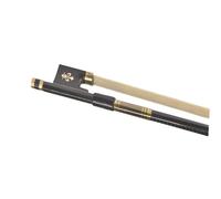 ZALHIN Prossional Violin Bow 4/4 3/4 1/2 1/4 Fiddle Bow Carbon Fiber Round Stick Ebony Natural Horse Hair Balanced (Color : 1/4)