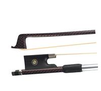 ZALHIN Prossional Violin Bow Red-Braided Carbon Fiber Bow Applicable To 4/4 Violin Bow With Ebony Horse Hair Electric Violin