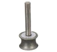 ZALINA Diamond Grinding Wheel Polishing Rounded Edges And Curved Surfaces For Glass Airplane Straight Edge Chamfer 6mm Shank 1pc (Color : 10mm)