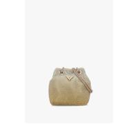 Zalina Gold Diamante Chain Mesh Pouch - Gold Metalic / One Size
