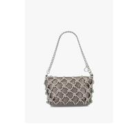 Zalina Silver Diamante Knot Top Zip Shoulder Bag - Sle / One Size