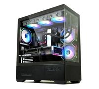 Zalman Chronix ATX Mid-Tower Gaming PC Case, Includes 3 x ARGB Fans, USB Type-C, 360mm Top & 240mm Side Radiator Support, Panoramic Tempered Glass, Cable Management, Desktop Computer Chassis, Black