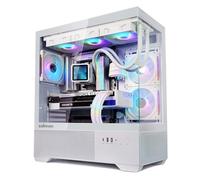 Zalman CHRONIX Mid Tower ATX Gaming PC Case with 3 x 120mm Prism ARGB Fans Preinstalled, 360mm Radiator Support, Type-C 3.2 Ready, Supports 50 Series Graphics Cards, White