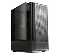 Zalman FIT Basic ATX Mid-Tower PC case, High Airflow Mesh Panel, 1x 120mm PWM Fan, Tempered Glass Side Panel, Fits 360mm AIO Radiator, 325mm GPU & Up to 6X 120mm Fans, Desktop Computer Chassis