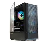 Zalman FIT Mid-Tower ATX PC Case, Includes 4 x ARGB Fans, Swing Door Tempered Glass, Supports ATX Motherboard, 325mm GPU, 360mm Radiator, USB 3.0, High Airflow RGB Gaming PC Chassis, Black