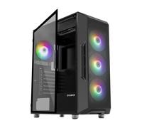 Zalman i3 NEO ATX Mid Tower Computer PC Case - 4 x 120mm RGB Fans Preinstalled - Mesh Front Panel - Tempered Glass Side Panel, Black