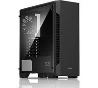 Zalman - S3 - ATX Mid-Tower PC Case - Tempered Glass Side Panel - 3x Case Fan 120mm Pre-Installed, Black