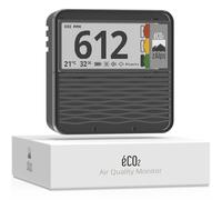 zAlps eCO2 - Indoor Air Quality Monitor - Accurate and Durable CO2 Detector - CO2, Temperature and Humidity Sensor - Autonomous and Portable - Perfect for Home/Office/School