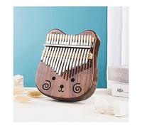 ZALTAS Finger Piano 17 Keys Natural Original Wood Walnut Thumb Piano Portable Kalimba For Beginners With Special Protective Case Tuning Hammer User Guide W