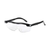 ZALTAS Reading Glasses with Light, HD Magnifying Glasses with 160 Percent LED Lighted Rechargeable Magnifier Eyeglasses for Reading Hobbies and Close Work Black, 175x75x55mm (A-20)