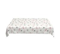 ZALXOZYL 152X228 cm Tablecloth Heat Resistant Ocean Print Pattern Arctic Theme Event Reusable F 90In
