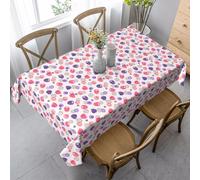 ZALXOZYL 152X228cm Printed Rectangular Tablecloth Waterproof & Spill-Proof Easy Clean Wrinkle-Free for Picnics Weddings Tea Tables indoor Farm-To-Table Design Color 90in