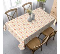 ZALXOZYL 152X228cm Printed Rectangular Tablecloth Waterproof & Spill-Proof Easy Clean Wrinkle-Free for Buffets Parties Coffee Shops Outdoor Farm-To-Table Design A 90in