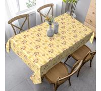 ZALXOZYL 152X228cm Printed Rectangular Tablecloth Waterproof & Spill-Proof Easy Clean Wrinkle-Free for Farmhouse Dining Wedding Receptions Farm-To-Table Design Color 90in