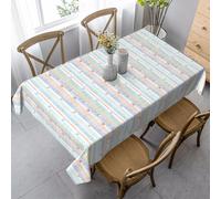 ZALXOZYL 152X228cm Single-Sided Printed Rectangular Tablecloth Waterproof & Spill-Proof Easy Clean Wrinkle-Free for Picnics Weddings Tea Tables indoor Farm-To-Table Design Color 90in